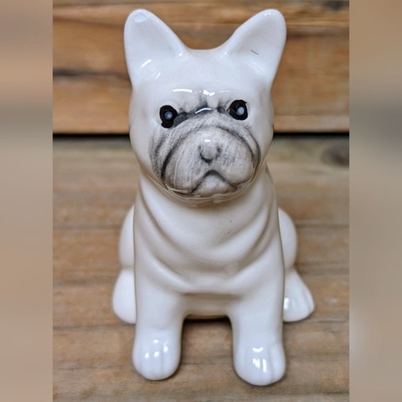 Unknown Dining Vtg White French Bulldogs Salt Pepper Shakers Poshmark